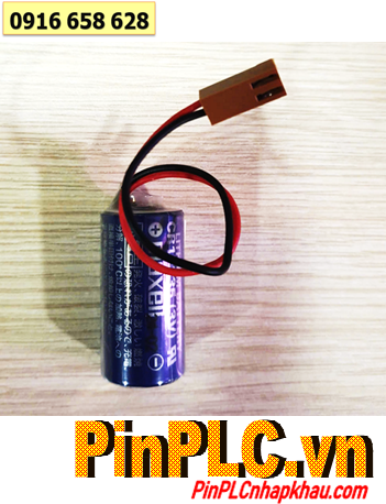 Maxell CR17335; Pin nuôi nguồn PLC Maxell CR173355 lithium 3V 2/3A 1750mAh _Xuất xứ NHẬT